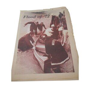 Hurricane Agnes Bloomsburg Morning Press Pennsylvania Newspaper Flood of 1972